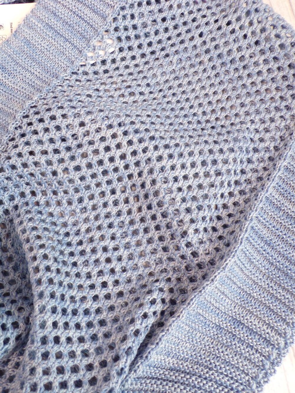 NWT Time & Tru Knit Crochet Ruana